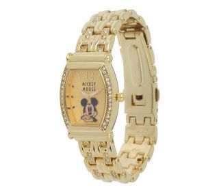 Mickey Mouse Bracelet Watch with Crystal Accents —