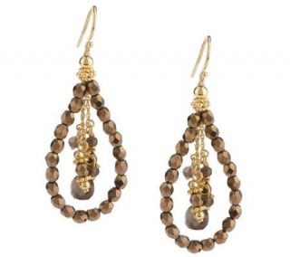 Avindy Sterling & 14K Gold Plated Gemstone Drop Earrings —