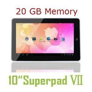 2012 Model 10 inch 10 2 Tablet PC Flytouch Superpad 7 Latest Android