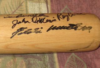 Hank Aaron 1957 Braves Team Autograph Bat JSA LOA HOF Auto