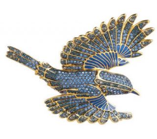 Joan Rivers Limited Edition Bluebird of Happiness Brooch —
