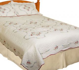 Limited Edition Bloom 100Cotton F/Q Quilt and Shams Set —