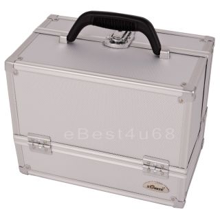 Trays Cosmetic Beauty Makeup Train Case Aluminum Box C006 12 inches