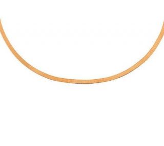 Milor 24 Polished Herringbone Necklace, 14K Gold 5.80g —