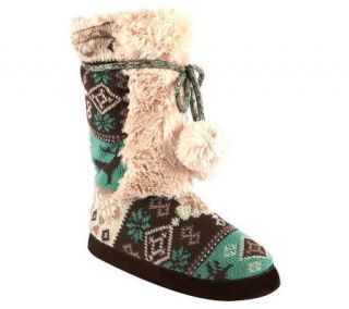 MUK LUKS Jewel Highland Nordic Slipper Boots —