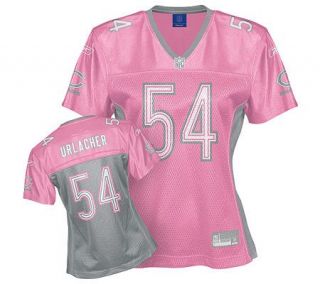 NFL Chicago Bears Brian Urlacher Womens Pink Hershield Jersey