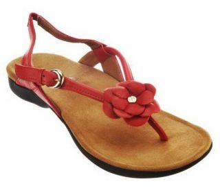 Weil by Orthaheel Dhyana OrthoticLeather Thong Sandals —