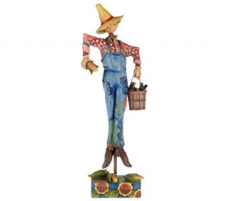 Jim Shore Heartwood Creek Scarecrow Scaring up the Fun Figurines