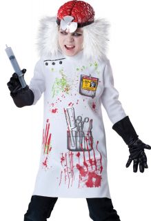 Mad Scientist Evil Doctor Kids Scary Halloween Costume Small