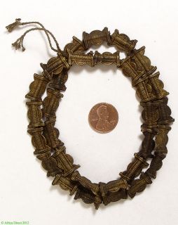 Baule Necklace Brass Beads Cote dIvoire African