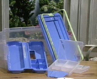 Hobby & Craft Storage Box w/Tray and 2 Organizers —