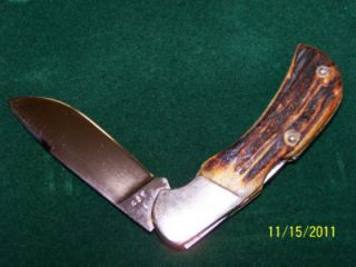 Crenshaw Custom Folding Pocket Knife Single Blade Hand Made Eufaula