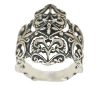 Carolyn Pollack Sterling Silver Heart Ring —