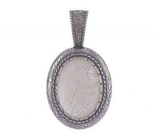 Carolyn Pollack Sterling Silver Rodeo Mother of Pearl Enhancer