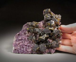 Sphalerite and Amethyst Creede Colorado