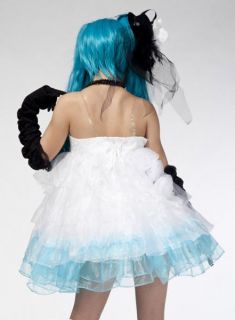 vocaloid miku camellia cosplay costume cos component dress glove