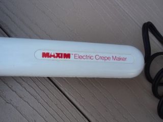 maxim electric crepe maker model cm5 650 watts