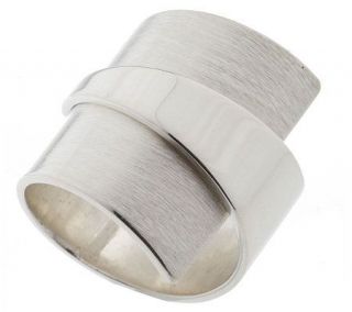 Dominique Dinouart Artisan Crafted Sterling Cross over Ring — 