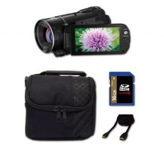 Canon VIXIA HF S200 High Definition Camcorder 16GB SD Kit —