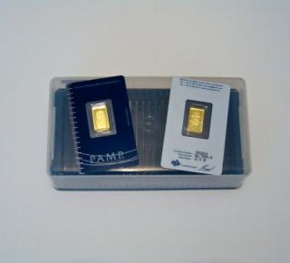 Pamp Suisse Storage Box for 25 Bars 1 Gram to 1 oz Gold Silver