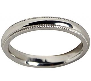 Sterling Silver Milgrain 4MM Wedding Band Ring —
