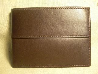 Countess Mara Mens Brown Leather Bifold Wallet