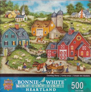 Counting Sheep by Bonnie White Heartland Complete Master Pieces Puzzle