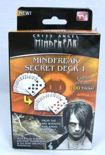 Criss Angel Mindfreak Secret Deck 1 Perform 100 Tricks Card Magic Ages