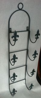 Bath Towels Set Holder French Country Pierre Deux Wall Painted Flor
