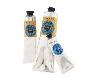 LOccitane Set of 3 Shea Butter Hand Creams —