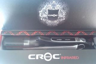 New Turboion Croc Infrared 11/2 Hair Flat Iron, Heats up to 450