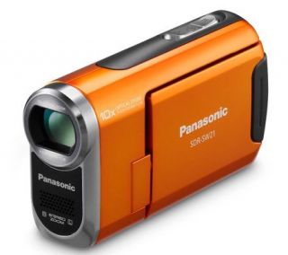 Panasonic SDRSW21 Standard Definition Rugged Camcorder  Orange