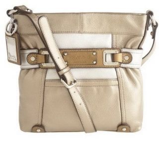 Tignanello Pebble Leather Zip Top Crossbody Bag with Key Fob