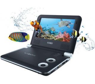 Coby TF3DVD7019 7 Portable 3D DVD/CD/ Player —