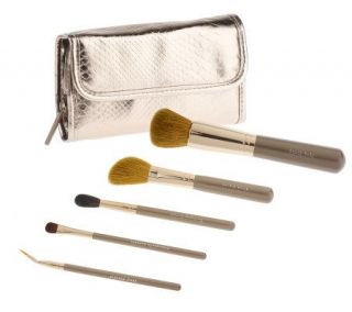 Bare Escentuals The Art of Buffing 5 piece Brush Set with Clutch