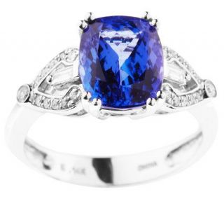 Smithsonian 2.50 ct Tanzanite & 1/5 cttw Diamon Ring, 14K —