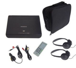 Magnavox 8.5Diag.Portab LCD DVD Player w/ Travel Bag & 2SetsofEarphone 