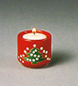 Waechtersbach Christmas Tree Votive CandleHolders  4 —