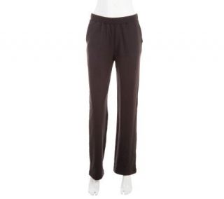 Susan Graver Brushed French Terry Pants with Side Seam Pockets