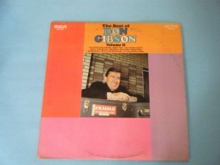 The Best of Don Gibson Volume II RCA LSP 4281 Signed Autographed Album