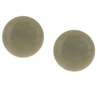 Connemara Marble Button Earrings —
