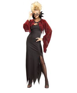 Rubies 887010 Gothic Countess Vampire Costume Dress Jacket Black Red