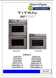   Manual Fisher Paykel Ovens Cooktops choice of 1 manual see below