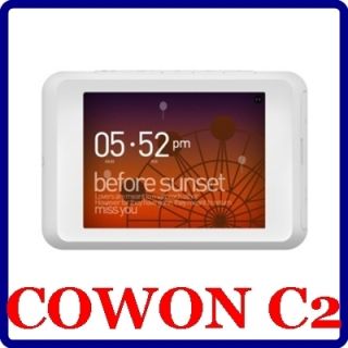 COWON C2 2 6 Touch Screen  PMP Player 4GB White Black Digital Media