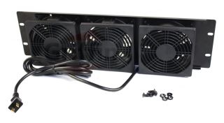 3U Rackmount Studio Equipment Gear Cooling Cool Fan Panel DJ Amp Road