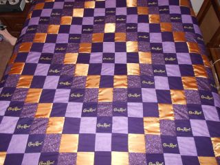 Crown Royal Quilt with Satin Diamond Pattern