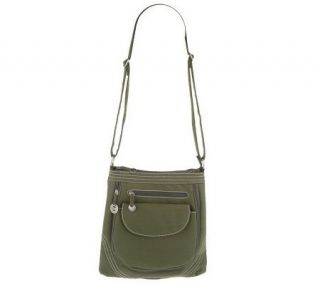 Travelon Large Zip Top Shoulder Bag with Expandable Pocket —