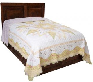 Country Living Colby 100Cotton King Quilted Bedspread —