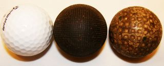 Unusual RARE Antique Golf Ball Made of Pressed Composition Material