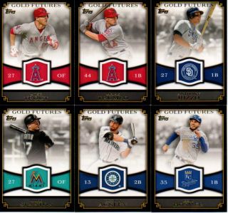 SERIES 1 2012 TOPPS GOLDEN FUTURES INSERT SET 25 CARDS W/ TRUMBO TROUT